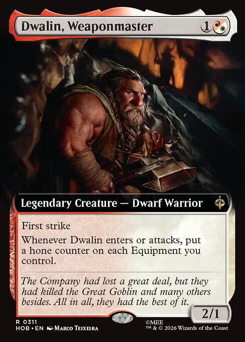 HOB: Dwalin, Weaponmaster (Extended Art) (Foil)