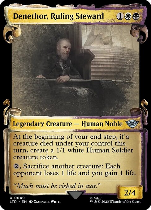 LTR: Denethor, Ruling Steward (Showcase Scrolls) (Foil)