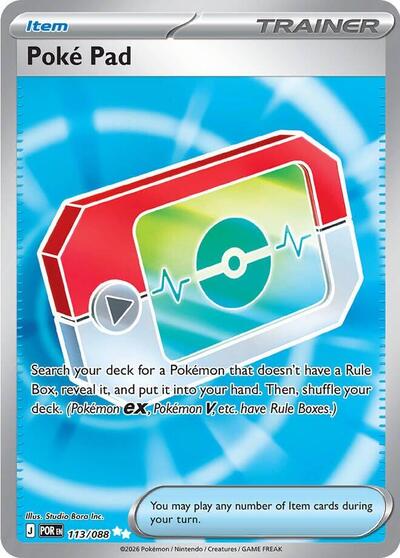 ME03: Poke Pad - 113/088 (Holofoil)