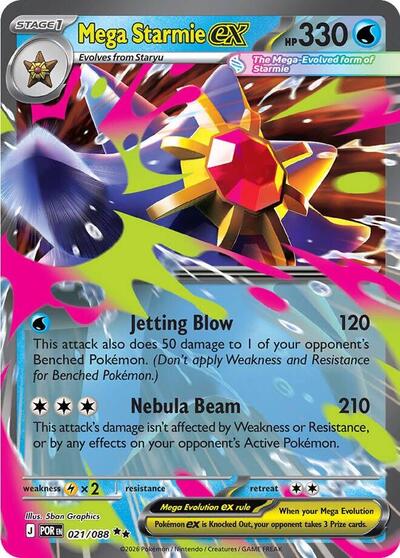 ME03: Mega Starmie ex - 021/088 (Holofoil)