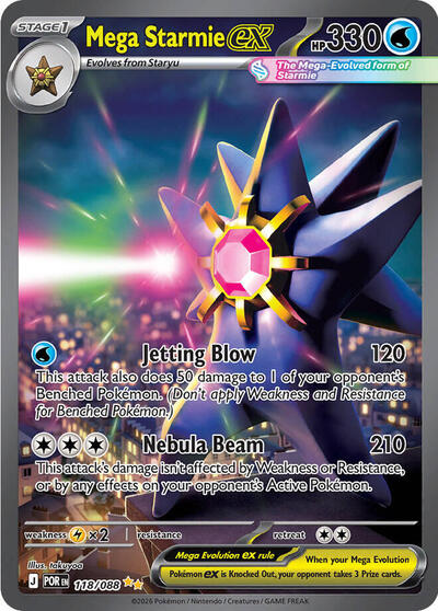 ME03: Mega Starmie ex - 118/088 (Holofoil)