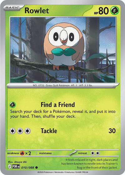 ME03: Rowlet - 010/088 (Reverse Holofoil)