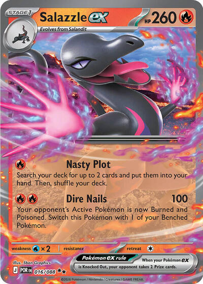 ME03: Salazzle ex - 016/088 (Holofoil)