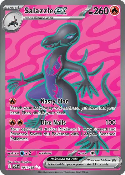 ME03: Salazzle ex - 101/088 (Holofoil)