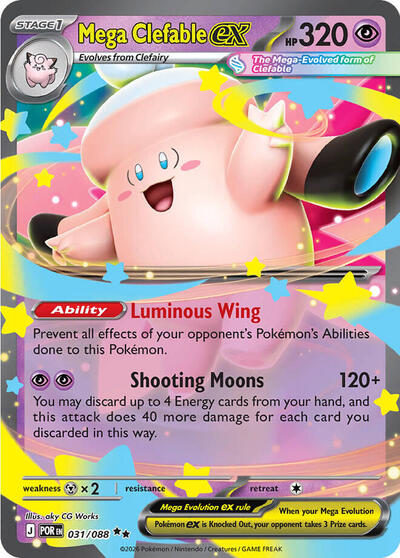 ME03: Mega Clefable ex - 031/088 (Holofoil)