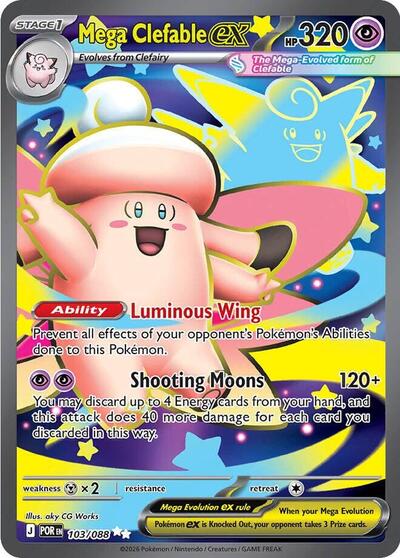 ME03: Mega Clefable ex - 103/088 (Holofoil)
