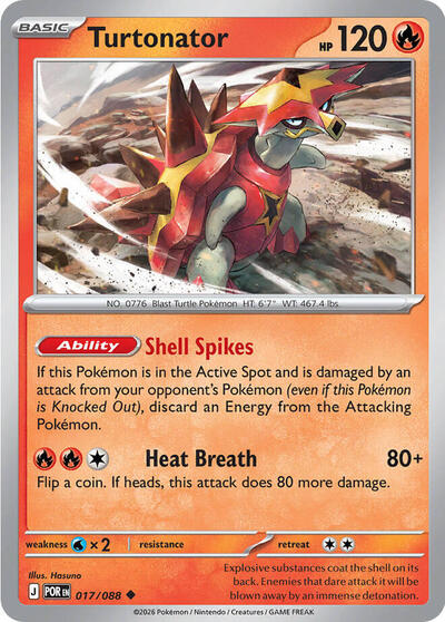 ME03: Turtonator (Reverse Holofoil)