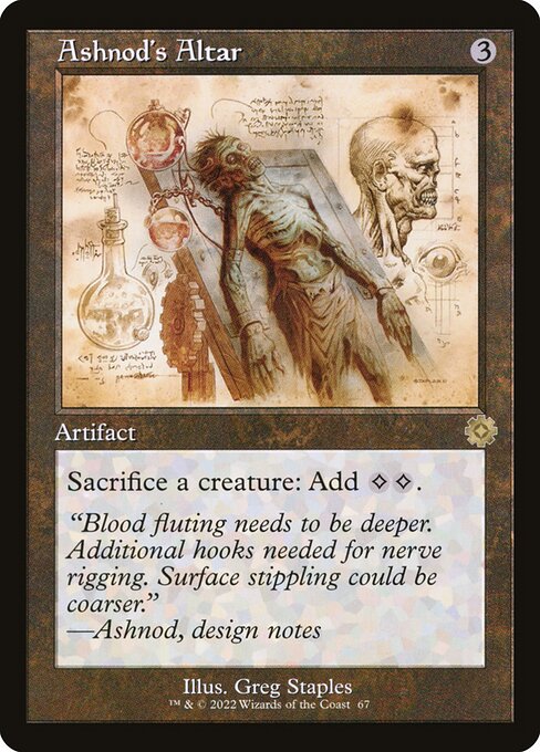 BRR: Ashnod's Altar (Schematic) (Foil)