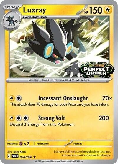 MCAP: Luxray (Perfect Order Stamped) (Holofoil)