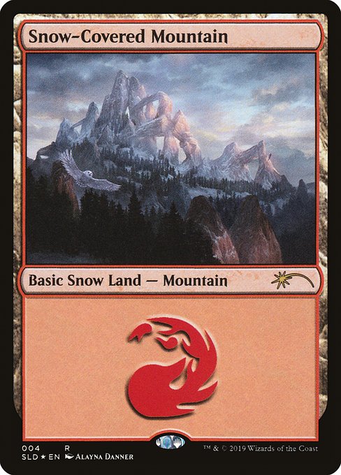 SLD: Snow-Covered Mountain (4) (Foil)