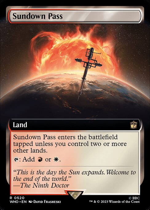 WHO: Sundown Pass (Extended Art) (Foil)