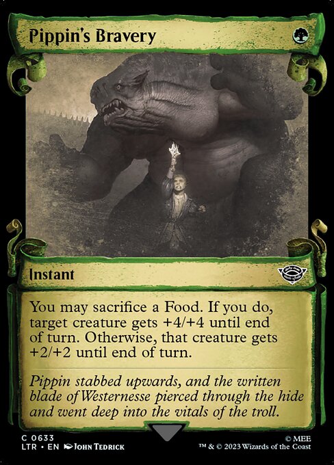 LTR: Pippin's Bravery (Showcase Scrolls) (Foil)