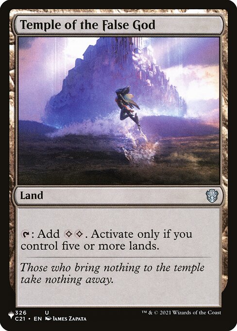 PLST: Temple of the False God (C21)