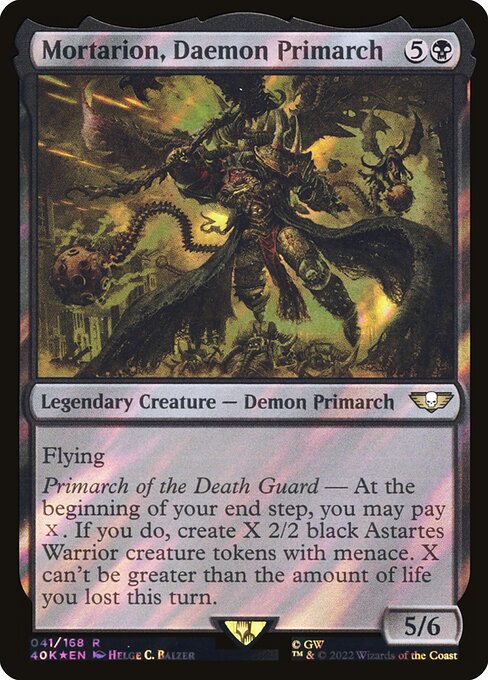 40K: Mortarion, Daemon Primarch (Surge Foil)