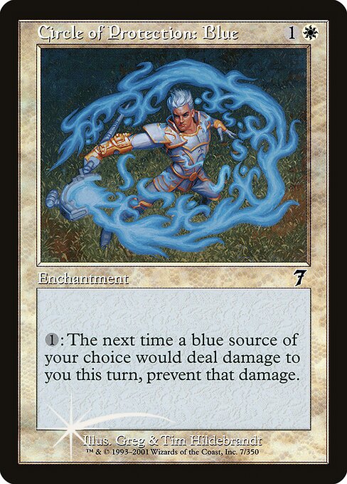 7ED: Circle of Protection: Blue (Foil)