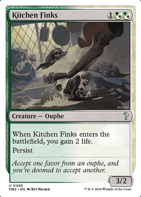 MB2: Kitchen Finks (White Border)