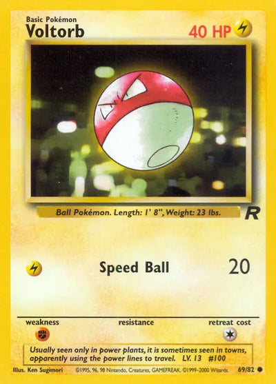 Voltorb 69/82 Unlimited Team Rocket