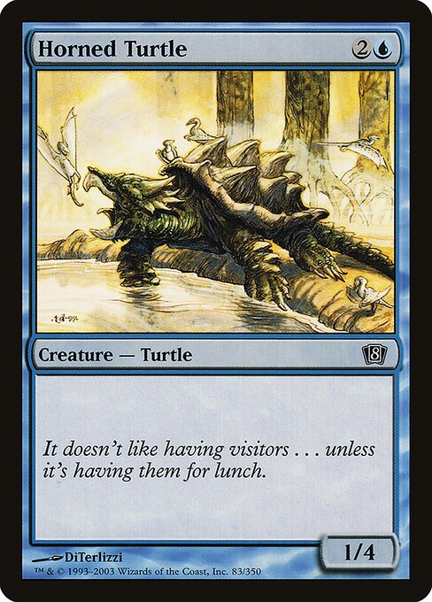 8ED: Horned Turtle (Foil)