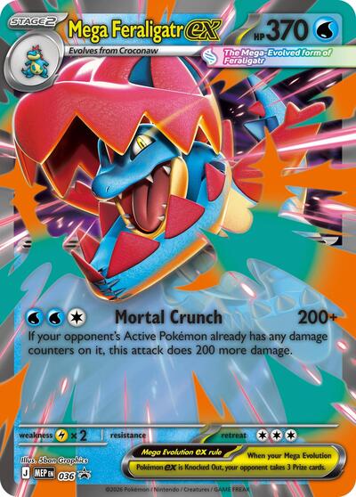 MEP: Mega Feraligatr ex - 036 (Holofoil)