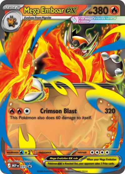 MEP: Mega Emboar ex - 035 (Holofoil)