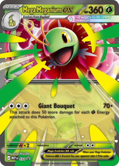 MEP: Mega Meganium ex - 034 (Holofoil)