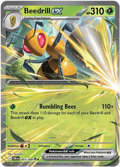 CRI: Beedrill ex - 003/086 (Holofoil)