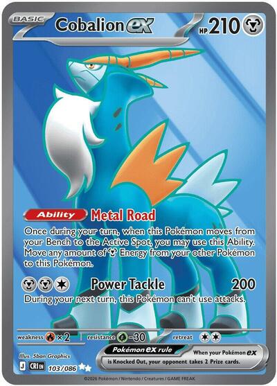 CRI: Cobalion ex - 103/086 (Holofoil)
