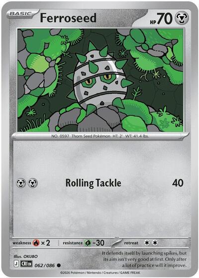 CRI: Ferroseed (Reverse Holofoil)