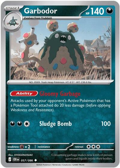 CRI: Garbodor (Reverse Holofoil)