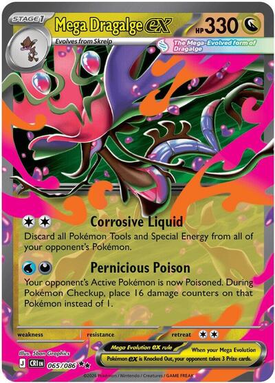 CRI: Mega Dragalge ex - 065/086 (Holofoil)
