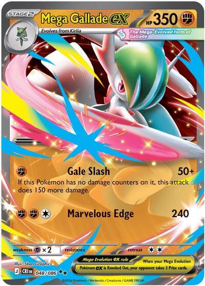 CRI: Mega Gallade ex (Holofoil)