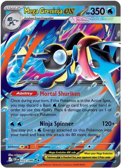 CRI: Mega Greninja ex - 022/086 (Holofoil)