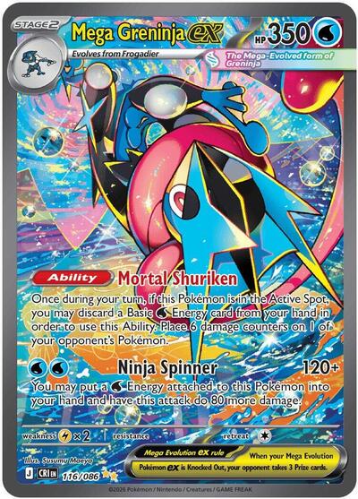 CRI: Mega Greninja ex - 116/086 (Holofoil)