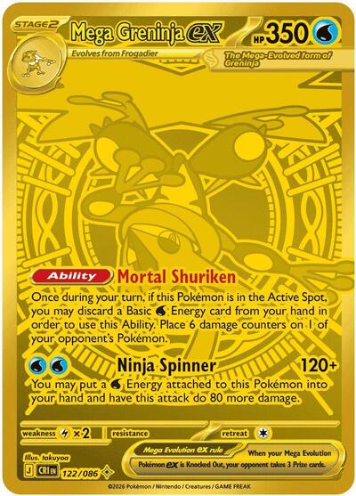 CRI: Mega Greninja ex - 122/086 (Holofoil)