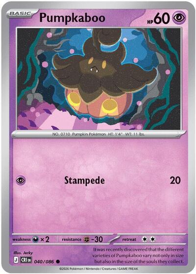 CRI: Pumpkaboo (Reverse Holofoil)
