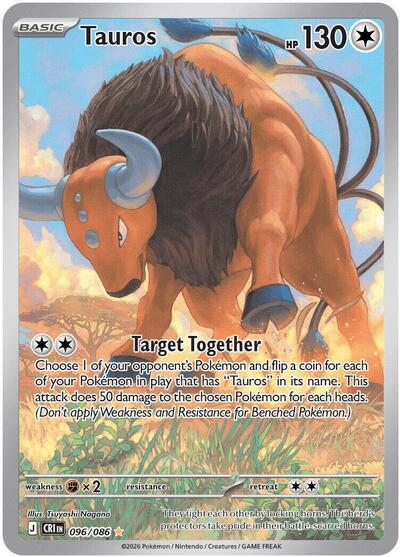 CRI: Tauros - 096/086 (Holofoil)