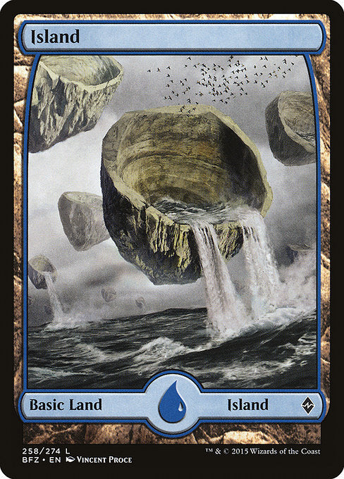 BFZ: Island (258) - Full Art (Foil)