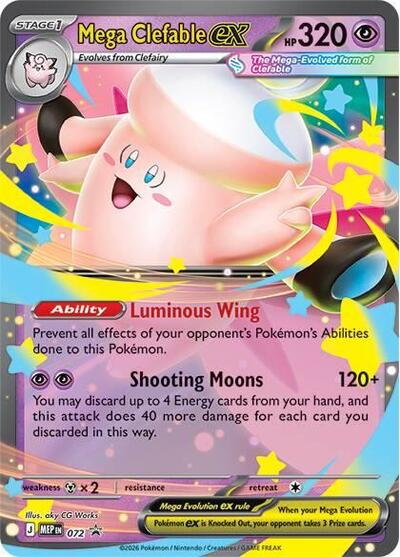 MEP: Mega Clefable ex - 072 (Holofoil)