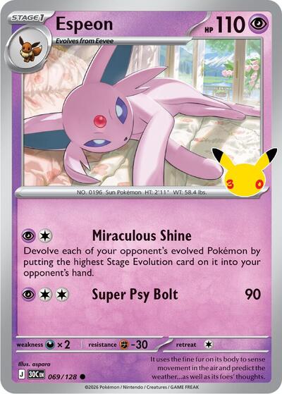 30C: Espeon (Holofoil)