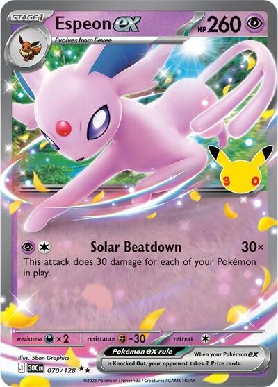 30C: Espeon ex (Holofoil)