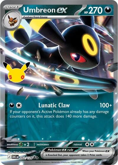 30C: Umbreon ex (Holofoil)