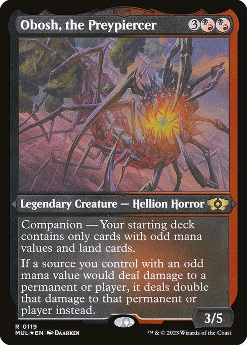 MUL: Obosh, the Preypiercer (Foil Etched)