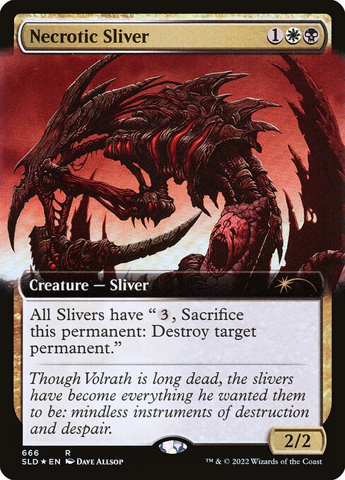 SLD: Necrotic Sliver (Extended Art) (Foil)