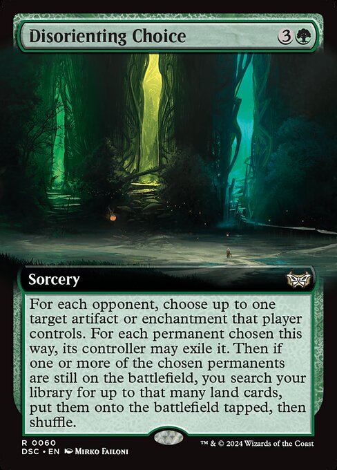 DSC: Disorienting Choice (Extended Art) (Foil)