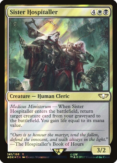 40K: Sister Hospitaller (Surge Foil)