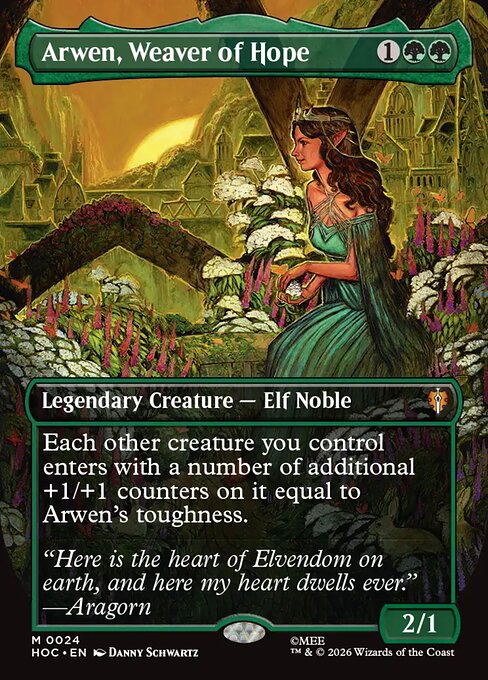 HOC: Arwen, Weaver of Hope (Borderless) (Foil)