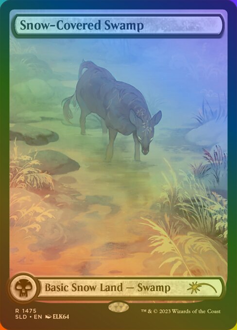 SLD: Snow-Covered Swamp (1475) (Rainbow Foil)