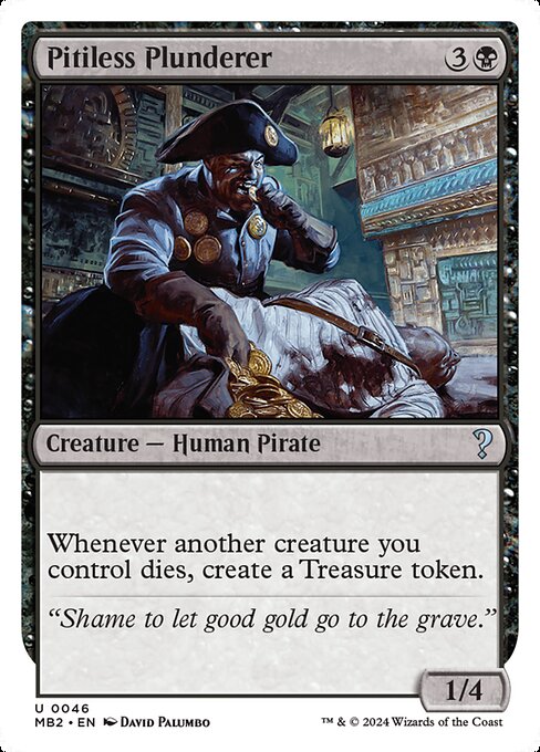 MB2: Pitiless Plunderer (White Border)