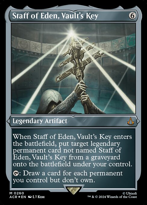 ACR: Staff of Eden, Vault's Key (Foil Etched)