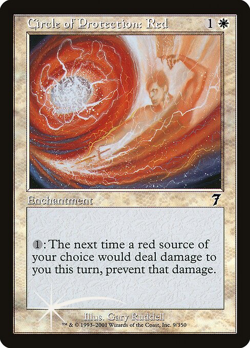 7ED: Circle of Protection: Red (Foil)